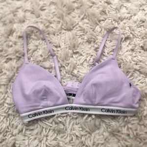 Calvin Klein Lavender Purple Bralette